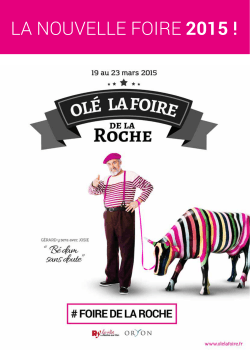 télécharger la plaquette - Olé la Foire de La Roche 2015