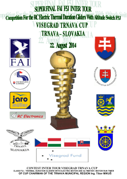 CONTEST INTER TOUR VISEGRAD TRNAVA CUP