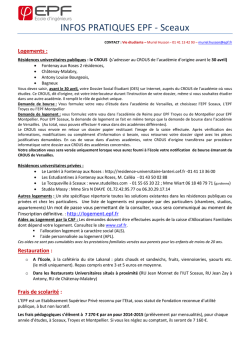 les infos pratiques