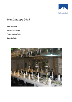 Menümappe 2015 - Schloss Lautrach