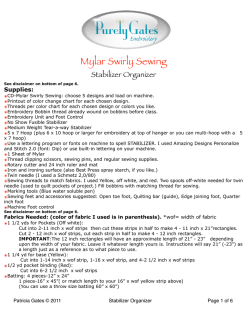 Right-click here to download pattern instructions for the stabilizer