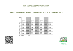 Tabelle 2013_15 - Fim Cisl Vicenza
