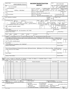 Greensboro police report