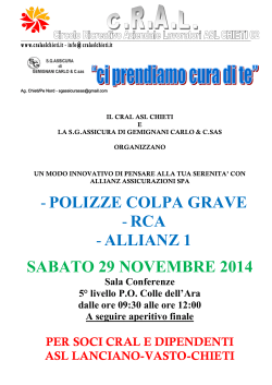 - POLIZZE COLPA GRAVE - RCA - ALLIANZ 1