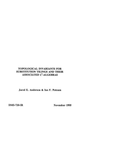 topological invariants for substitution tilings and their associated c