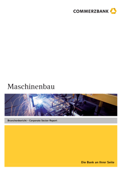 Branchenbericht | Maschinenbau