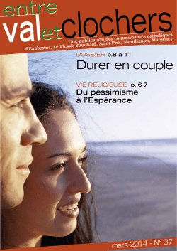 Durer en couple - Paroisse catholique du Plessis