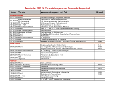 Terminplan 2015 - Gemeinde Sengenthal
