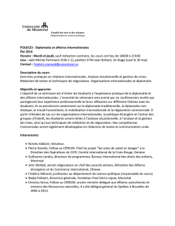 POL 6523 - Département de science politique