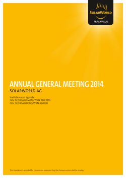 Invitation including agenda