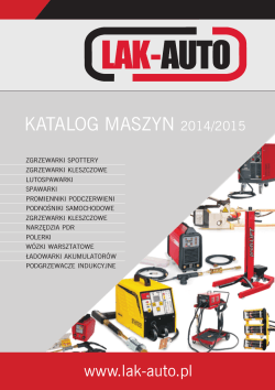 KATALOG MASZYN 2014/2015 - LAK-AUTO