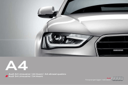 Brosjyre Audi A4 Limousine