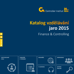 Katalog vzdělávání jaro 2015