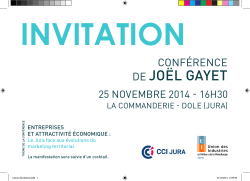 Conférence de Joël Gayet