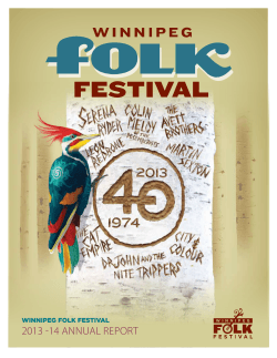 2013-2014 - Winnipeg Folk Festival