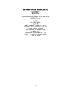 Heritage Manitoba: War Memorial Project Inventory Wpg Part 2