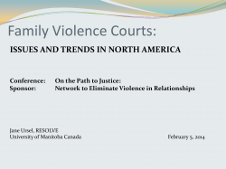 Family Violence Courts