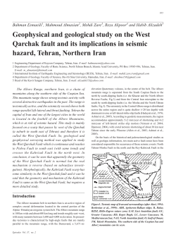 Geophysical and geological study on the West Qarchak