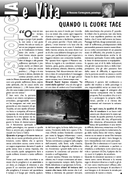 QUANDO IL CUORE TACE - Associazione Nuova e Nostra
