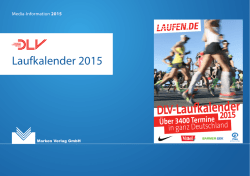 Mediadaten Laufkalender 2015