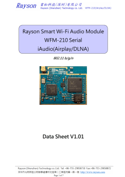 Rayson Smart Wi-Fi Audio Module WFM-210 Serial iAudio