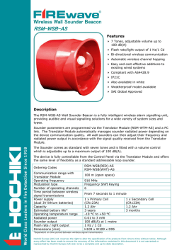WLESS-RSM-WSB(RED)-AS Specification