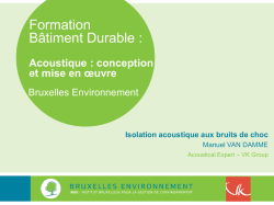 Isolation acoustique aux bruits de choc