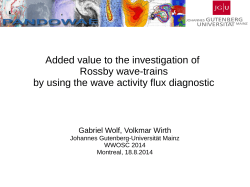 Added value to the investigation of Rossby wave-trains by