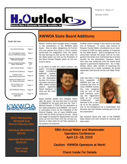 January 2015 Newsletter