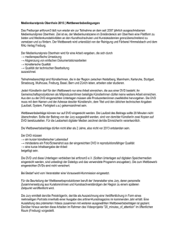 Medienkunstpreis Oberrhein 2015 | Wettbewerbsbedingungen Das