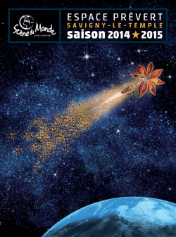 saisOn 2014 / 2015 - Espace Prévert