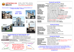 Programme catholique 2014-15