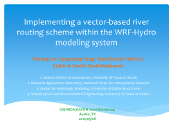 Implementing a vector-based river routing scheme into WRF