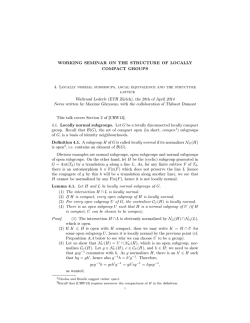 Locally normal subgroups and the structure lattice