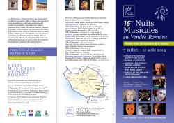 Nuits Musicales en Vendée Romane 2014