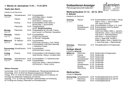 Gottesdienstanzeiger herunterladen. - Pfarreien Geltendorf