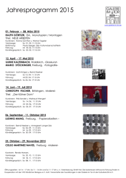 Jahresprogramm 2015 015 - bei KUNST IN EM