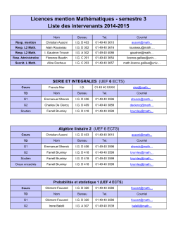intervenants S3