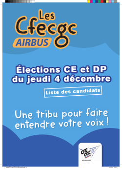 Liste des candidats - CFE-CGC Airbus France
