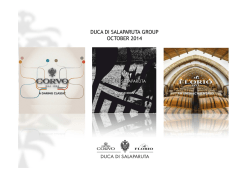 DUCA DI SALAPARUTA GROUP OCTOBER 2014
