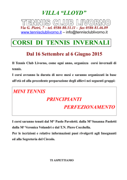 iscr SAT - Tennis Club Livorno