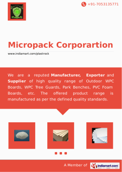 Micropack Corporartion, Ahmedabad - Manufacturer