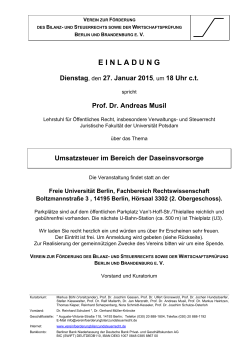 Prof. Dr. Andreas Musil - Verein zur Förderung des Bilanz