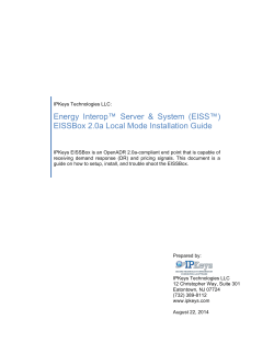 EISSBox 2a Local Mode Installation Manual