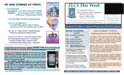 FLCS this week (pdf) - First Lutheran Church and School