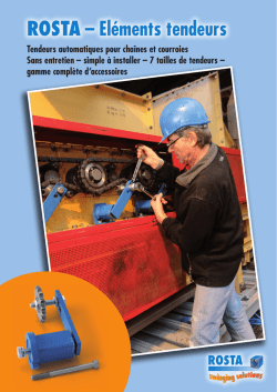 Groupe de produits &eacute;l&eacute;ments tendeurs (PDF)