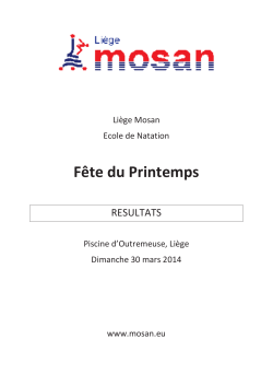 résultats - Liège Mosan