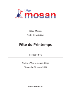 r&eacute;sultats - Li&egrave;ge Mosan