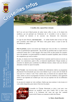 Bulletin n°5 - Cruseilles