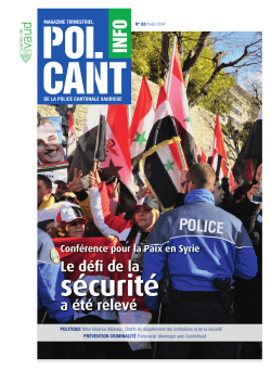 N° 92 - Police Cantonale Vaudoise